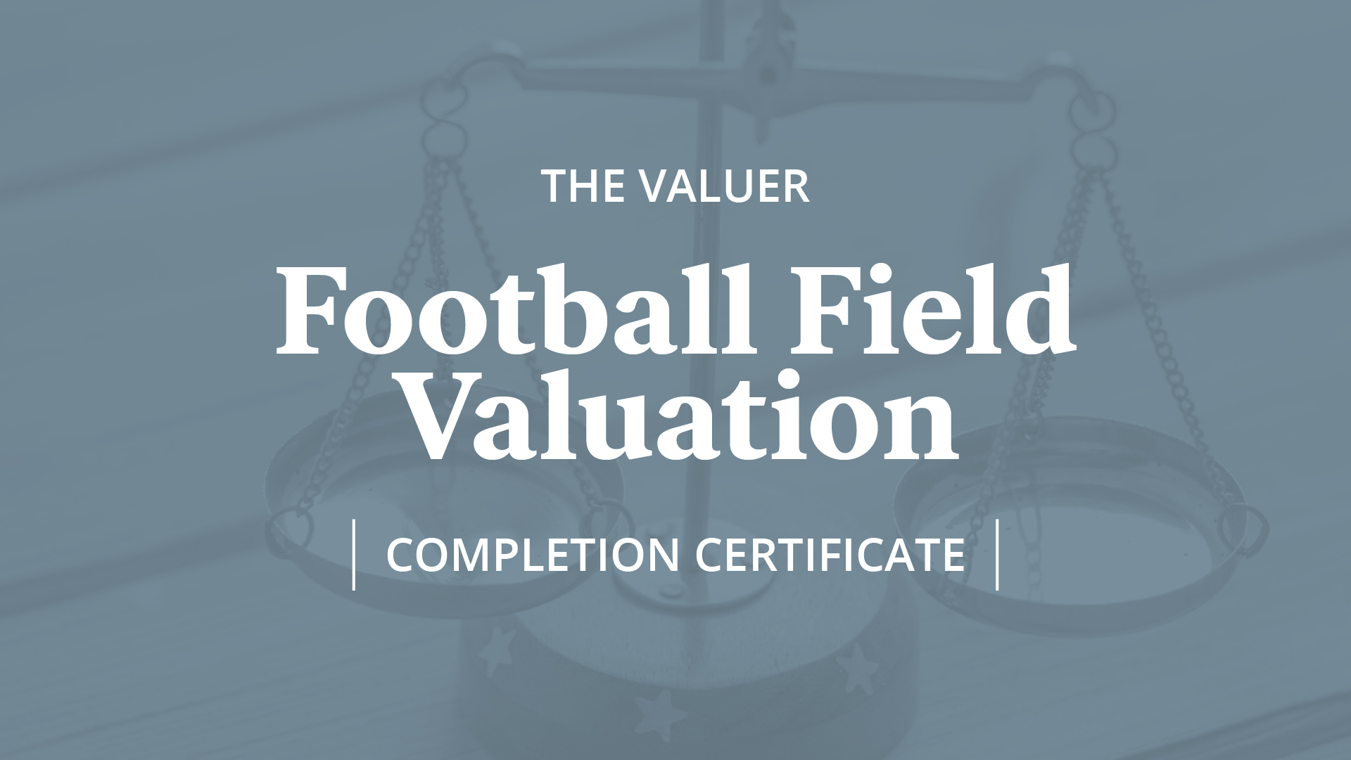 Football Field Valuation Online Course Financial Edge