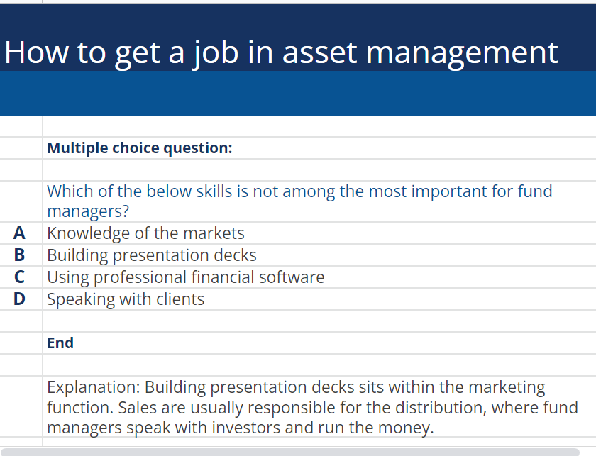 How To Get A Job In Asset Management? Financial Edge